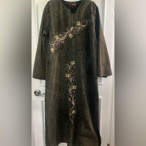 Heavy denim Kaftan. Tag is in Arabic